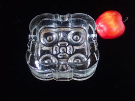 Skruf Glasbruk Hellsten Aschenbecher Brutalist Glas Schweden