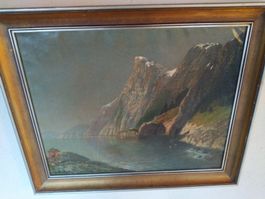 Alte Ölgemälde  Lofoten Signe Amundsen