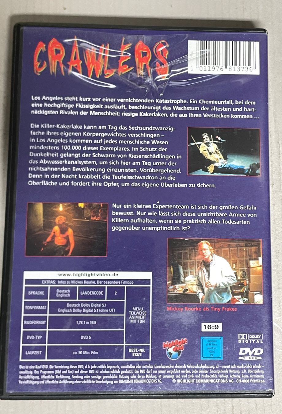 Tutti i DVDs: Crawlers – DVD  Sci-Fi – Usato da Muri b. Bern venduto da AdidasCollector 1