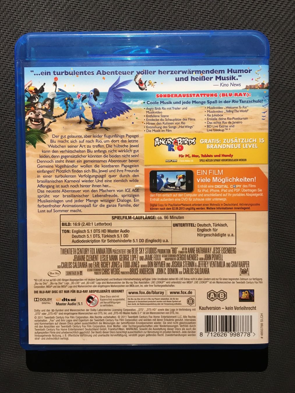 Alle DVDs: Blu-ray Rio – Gebraucht aus Rafz von SaintCruz 2