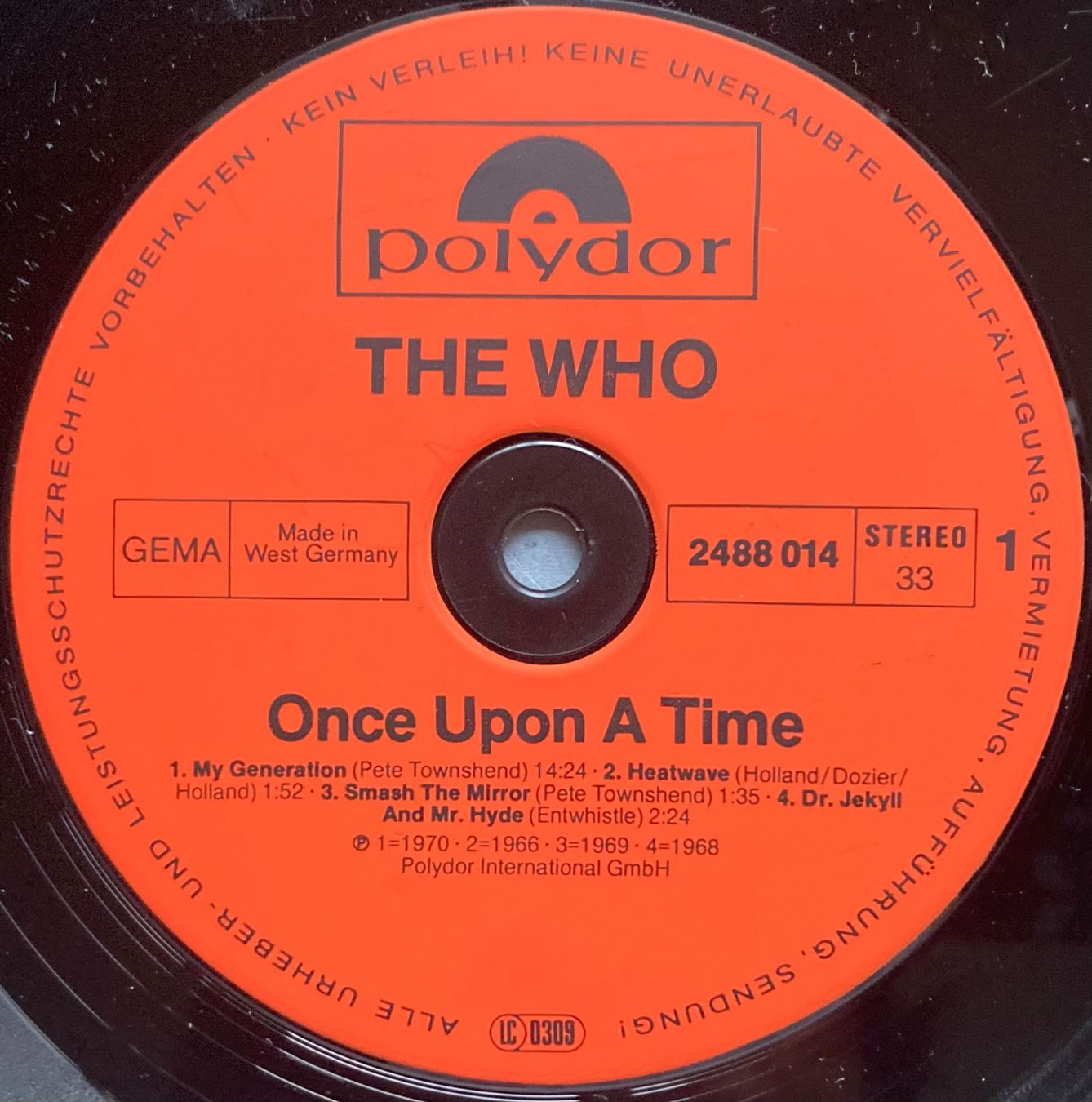 Vinyles: THE WHO - ONCE UPON A TIME – D'occasion à Poliez-Pittet par Newtown-Records 3