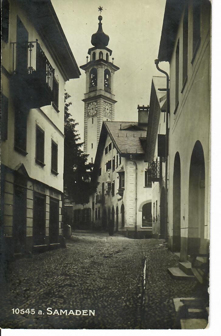 Ansichtskarten: Samaden - Feldpost - Bahnpost 1917 – Gebraucht aus Hochdorf von Ziegel-16