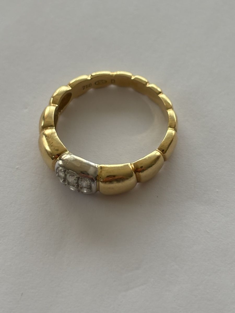 Anelli: Goldring 750 mit Diamanten – Usato da Langnau am Albis venduto da flusspflege 4