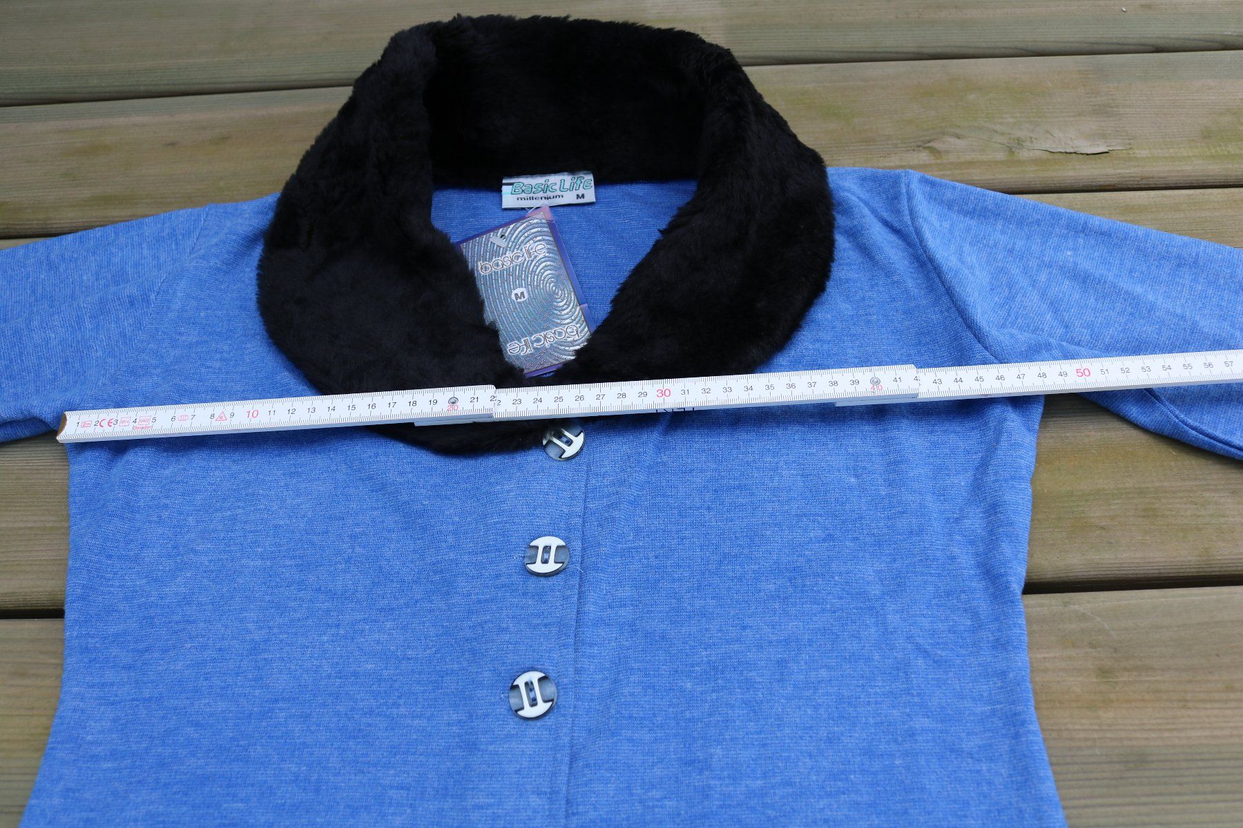 T-shirt: Langarmshirt mit Kragen Marke Basic Life – Usato da Frick venduto da Beni58 6