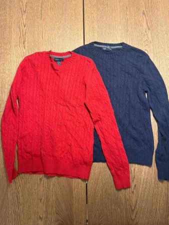 Lands' End Pullover Set rot blau Grösse M gebraucht