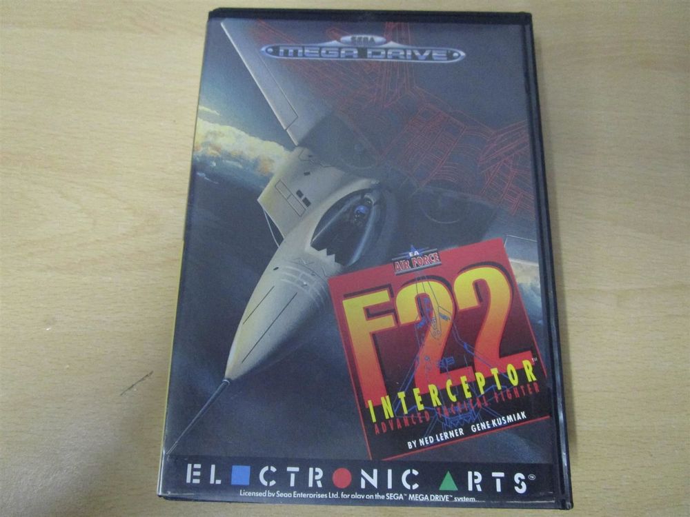 F22 Interceptor Sur Sega Megadrive / Genesis – Jeu Complet, état Correct