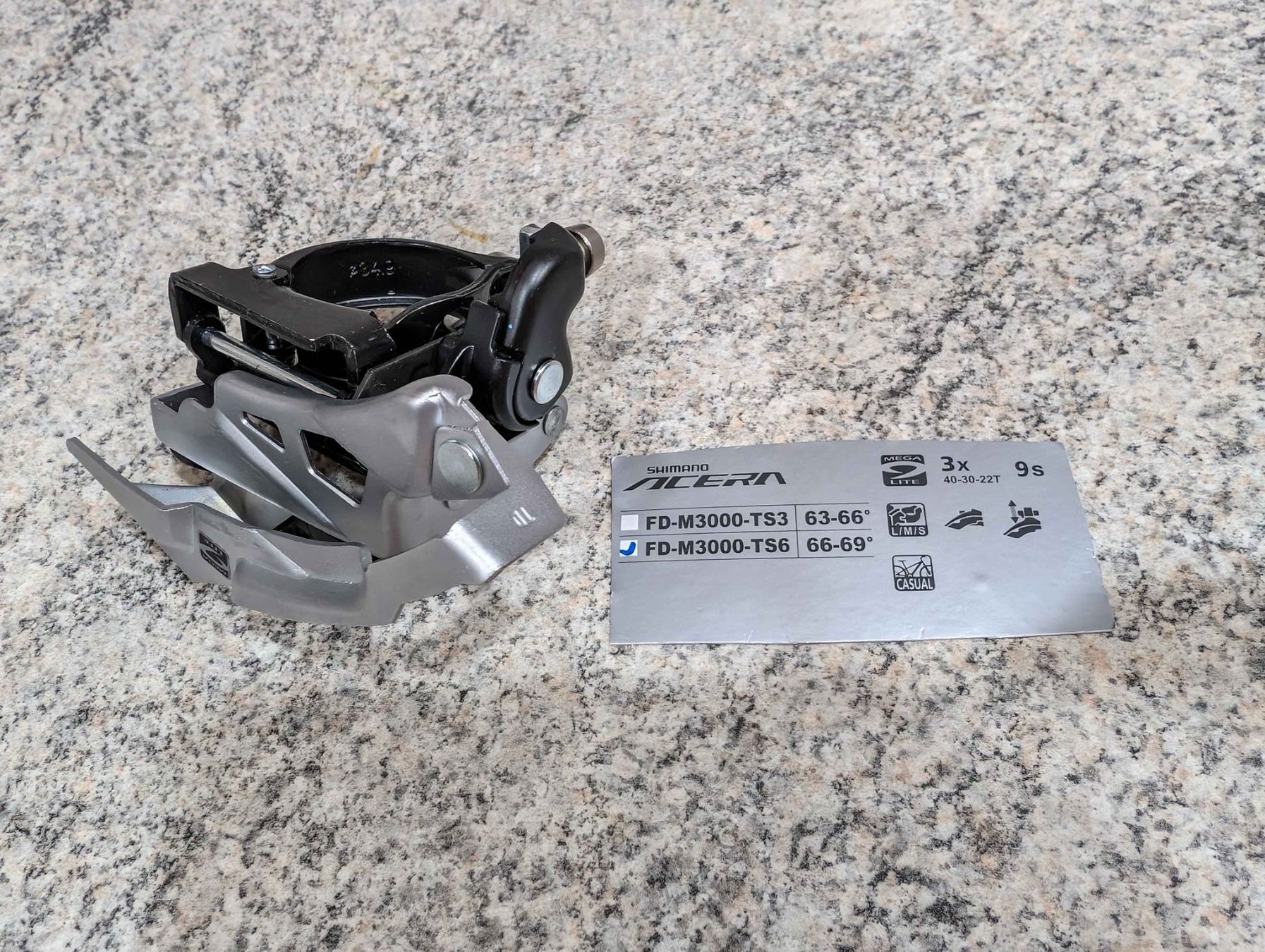 🔥 NEU Umwerfer Shimano Acera FD-M3000 3x9 Top Swing 🛠️ (Neu (gemäss ...