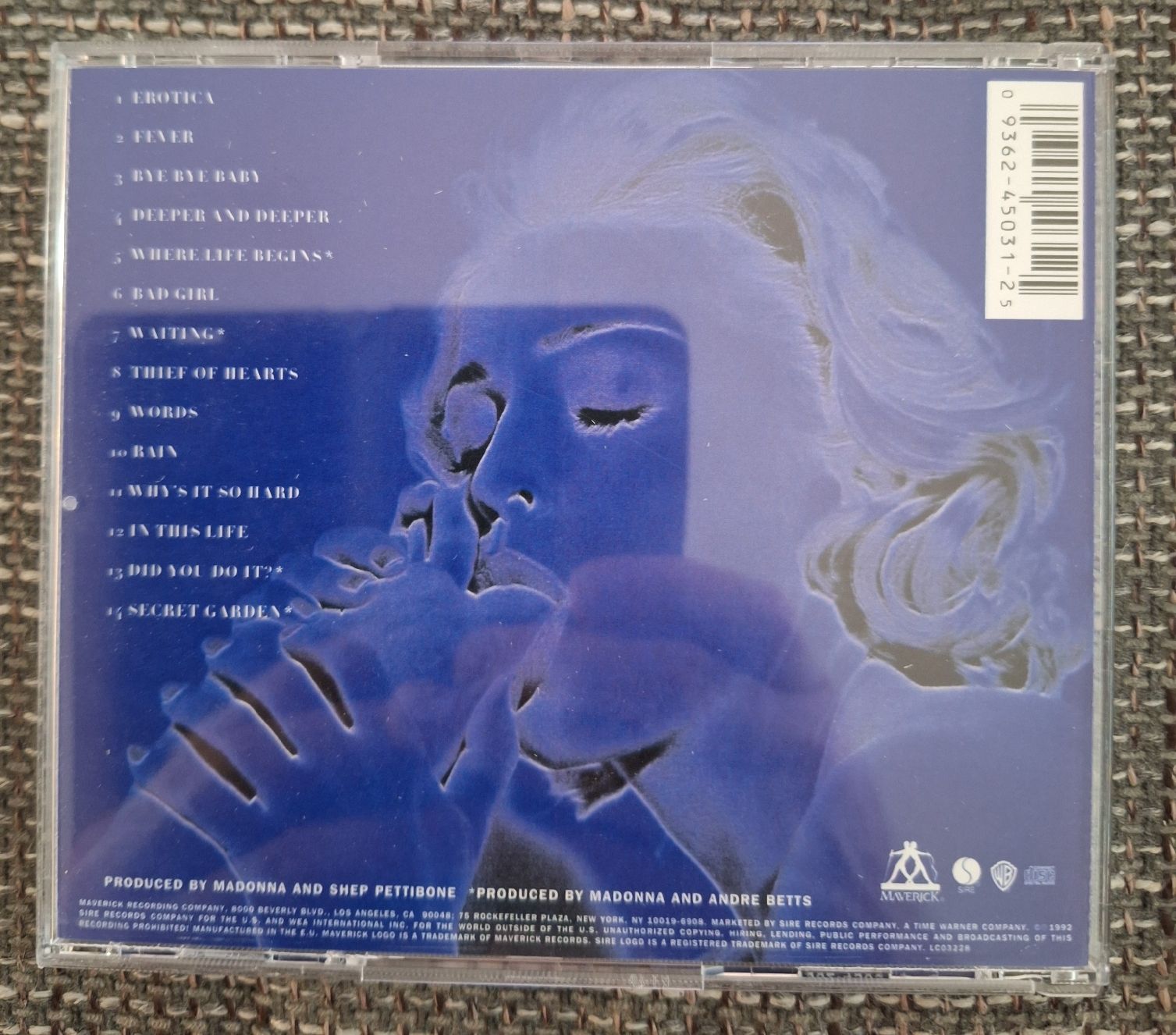 CD: Madonna Erotica CD – Nuovo (secondo la descrizione) da Luzern venduto da thomarco 1