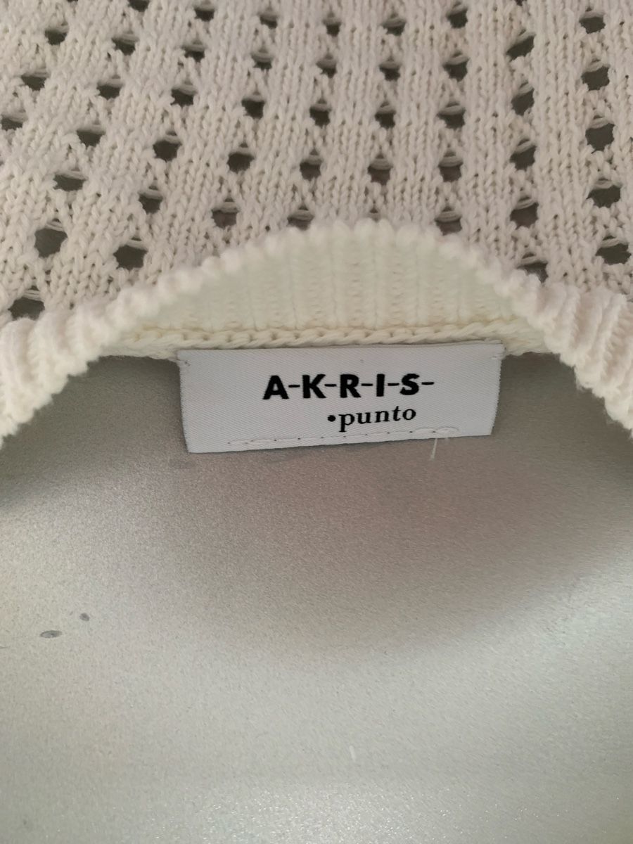 Akris Maglioni & Felpe: AKRIS: Neuer weisser Kurzarm-Pullover mit Lochmuster, 36, – Nuovo (secondo la descrizione) da Luzern venduto da paulablue 5