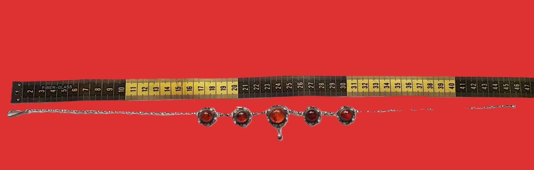 Colliers: Collier mit Bernstein. – Neuf (Voir description) à Porrentruy par Danreisende 3