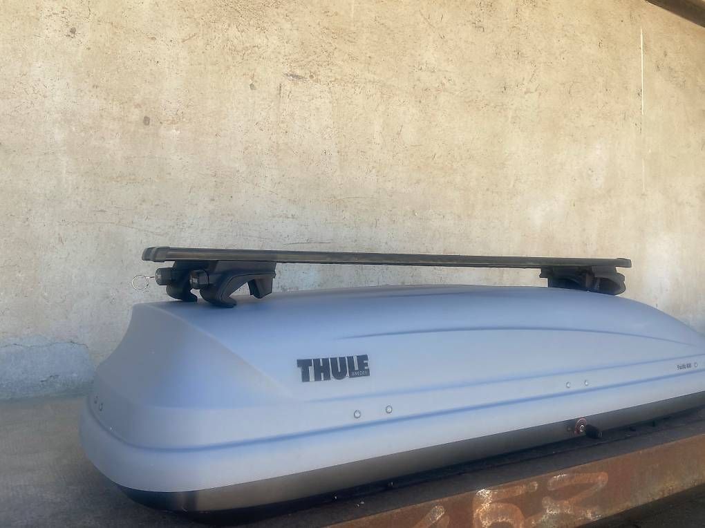 Dachboxen: Dachbox Thule Pacific 600 mit oder ohne Thule Träger – Gebraucht aus Leuzigen von Doppelrad 1