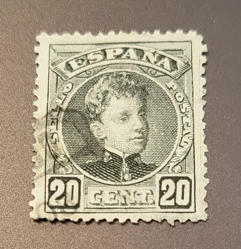 Tutti i francobolli: Spanien 1901 briefmarke – Usato da St Gallen venduto da Stampsalshobby