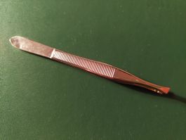 neue Kosmetik-Pinzette 🥢 mit gerader Goldspitze 9cm 🗡
