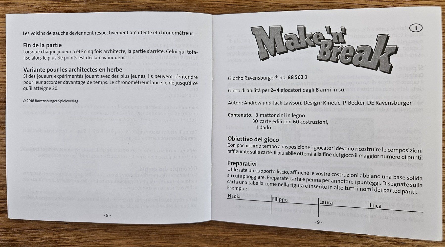 Ravensburger Giochi: Spiel Make 'n' Break – Usato da Schaffhausen venduto da asyouwestley 4