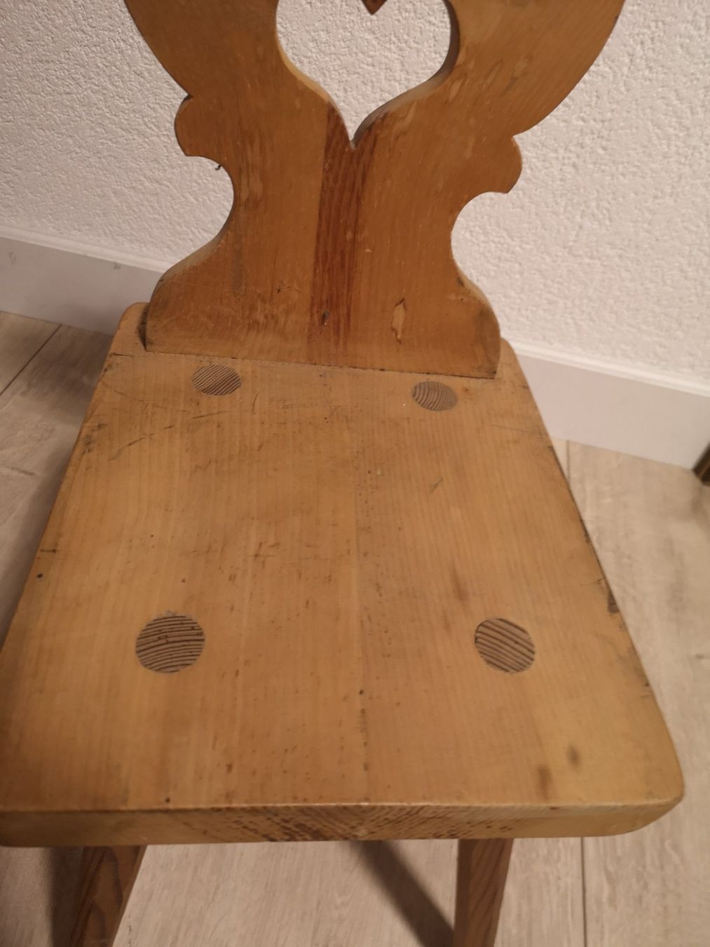 Sedie: Mini chaise en bois massif – Usato da Conthey venduto da Cathlouz 4