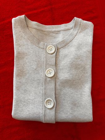 🍁Kurze Beige Strickjacke Cardigan mit Knöpfen, Gr. S*, Top!