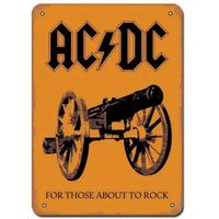 🎸 Vintage AC/DC Blechschild–Rockiger Style für Zuhause! 🤘