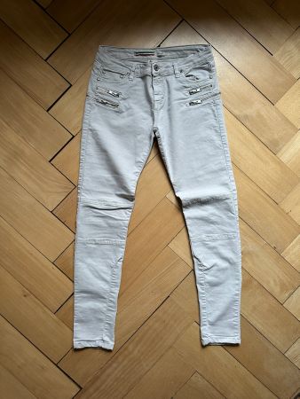 PLEASE - Jeanshose beige S