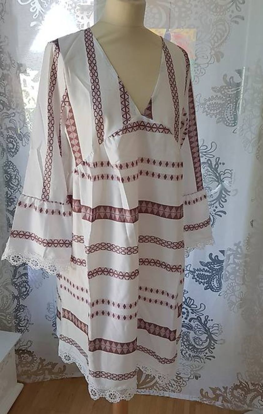 Tuniche: Tunikakleid im Boho Style neu – Nuovo e nell'imballaggio originale da Geuensee venduto da sonnenstunden