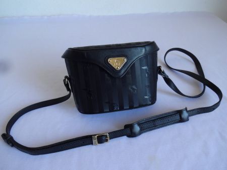 Orig." Maison Mollerus " Vintage Tasche schwarz gold