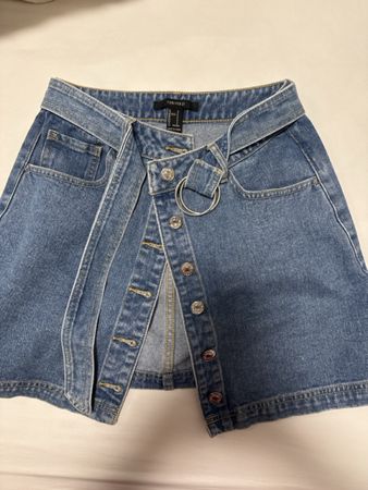 Minigonna jeans Forever 21 blu taglia S buon stato