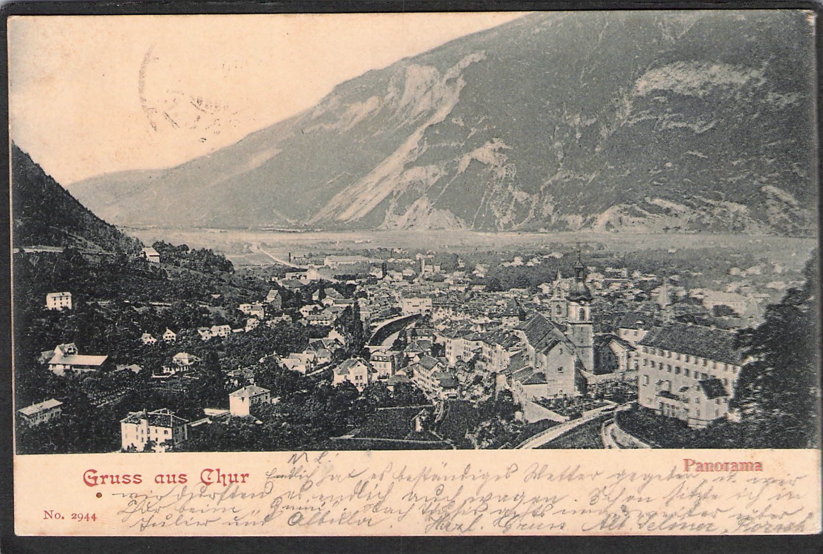 Cartoline postali: -Gruss aus Chur , 1901 – Usato da Reichenburg venduto da Pipo-67