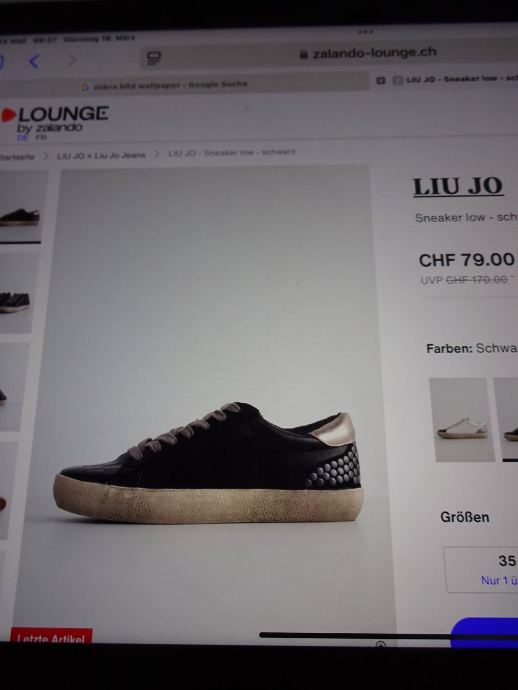Damenschuhe: Neu Leder Sneaker Gr.40 mit Nieten – Neu und originalverpackt aus Sisseln AG von Flohmix 6