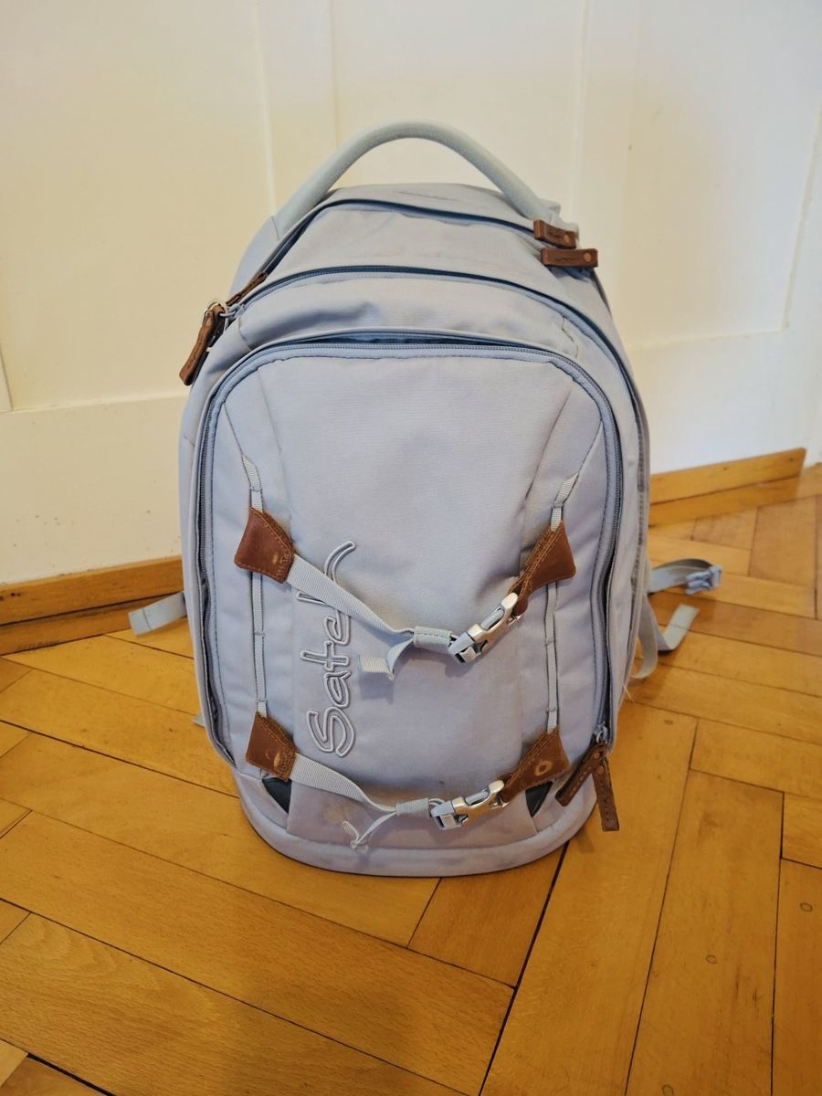 Satch Zaini: Satch Schul-Rucksack hellblau – Usato da Uzwil venduto da Mcwillson