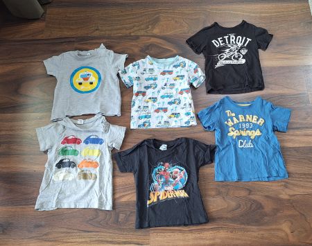T-Shirt-Paket, 6 Stück Grösse 86/92