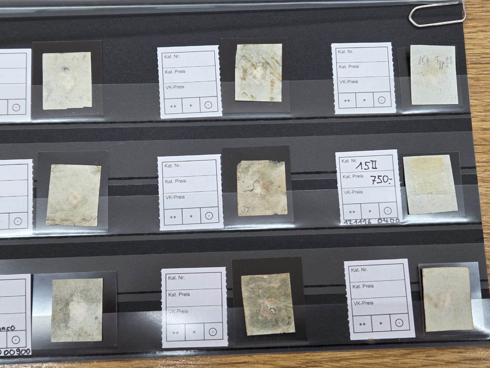 Alle Briefmarken: 9 mal 15II Rayon – Gebraucht aus Buttikon SZ von Mstrubeli 7