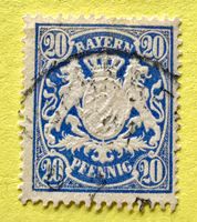 Briefmarken aus Bayern Wappen  gestempelt  ﻿