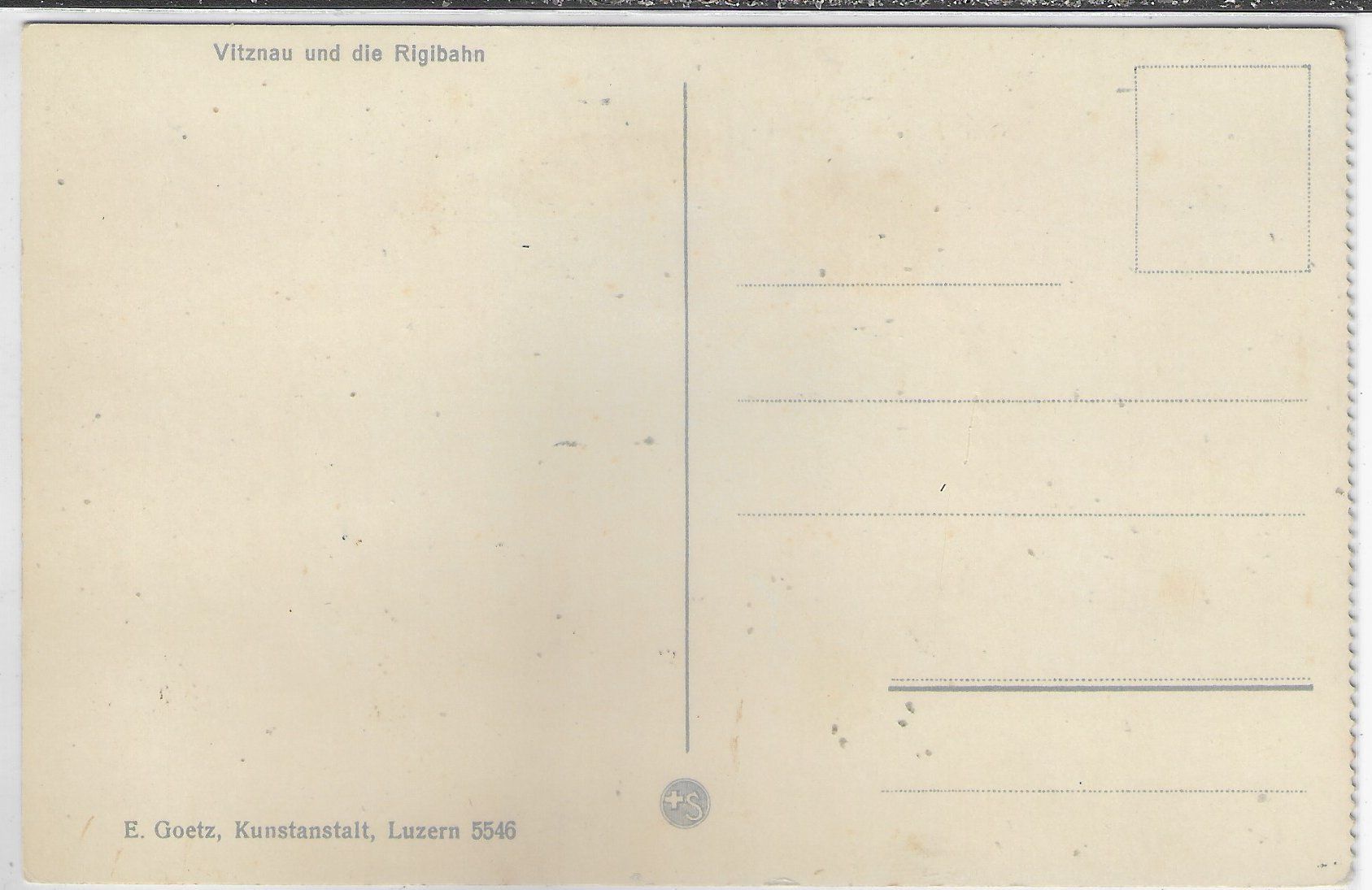 Ansichtskarten: Vitznau und die Rigibahn - Litho – Gebraucht aus Ettingen von Kartenplanet 1
