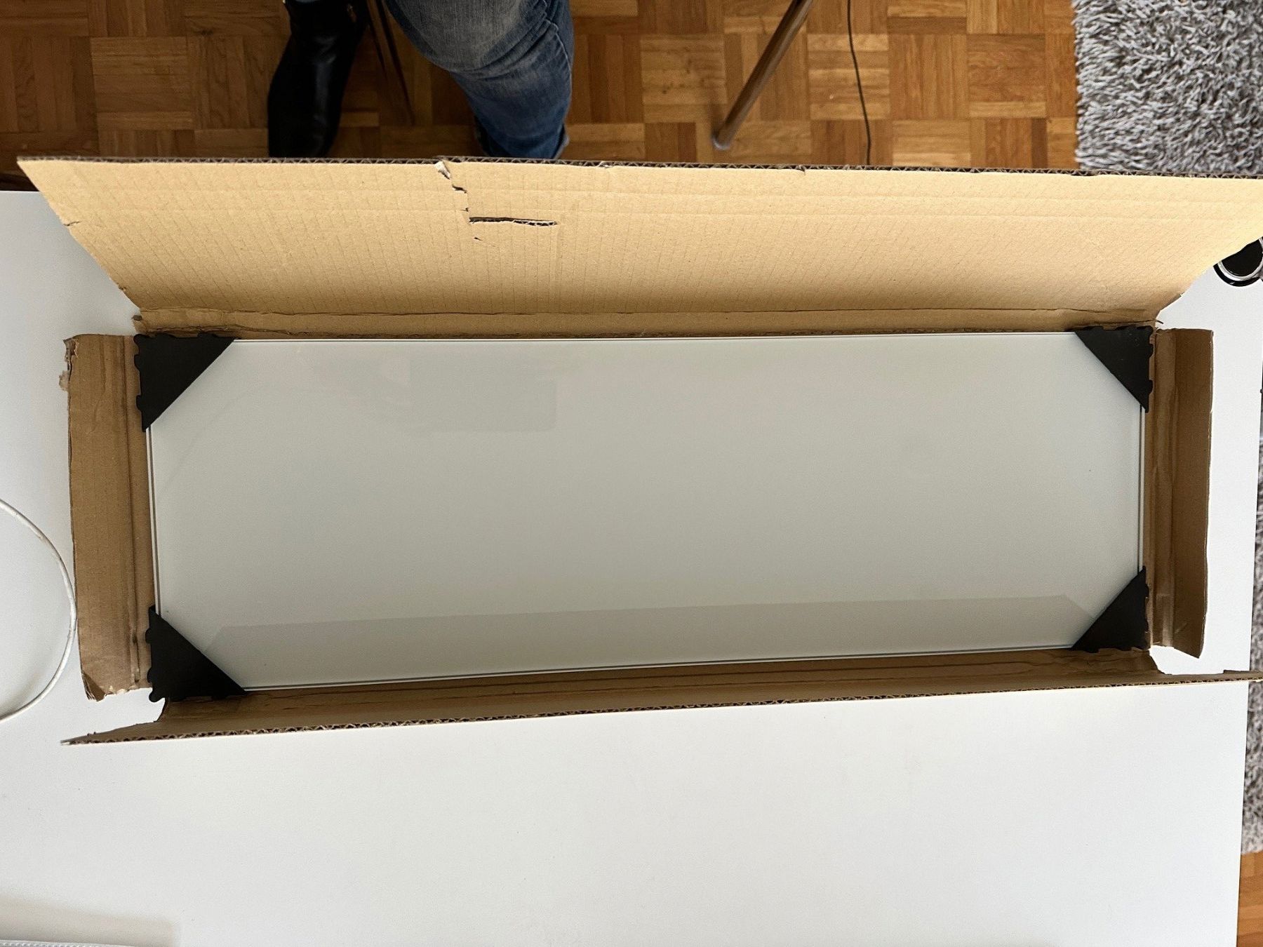 Scaffali: Glastablar 60 x 20 cm mit passender Wandschiene – Nuovo e nell'imballaggio originale da Luzern venduto da Transaction 1