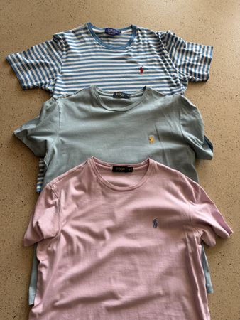 3 Polo T-Shirts Set Grösse M Baumwolle