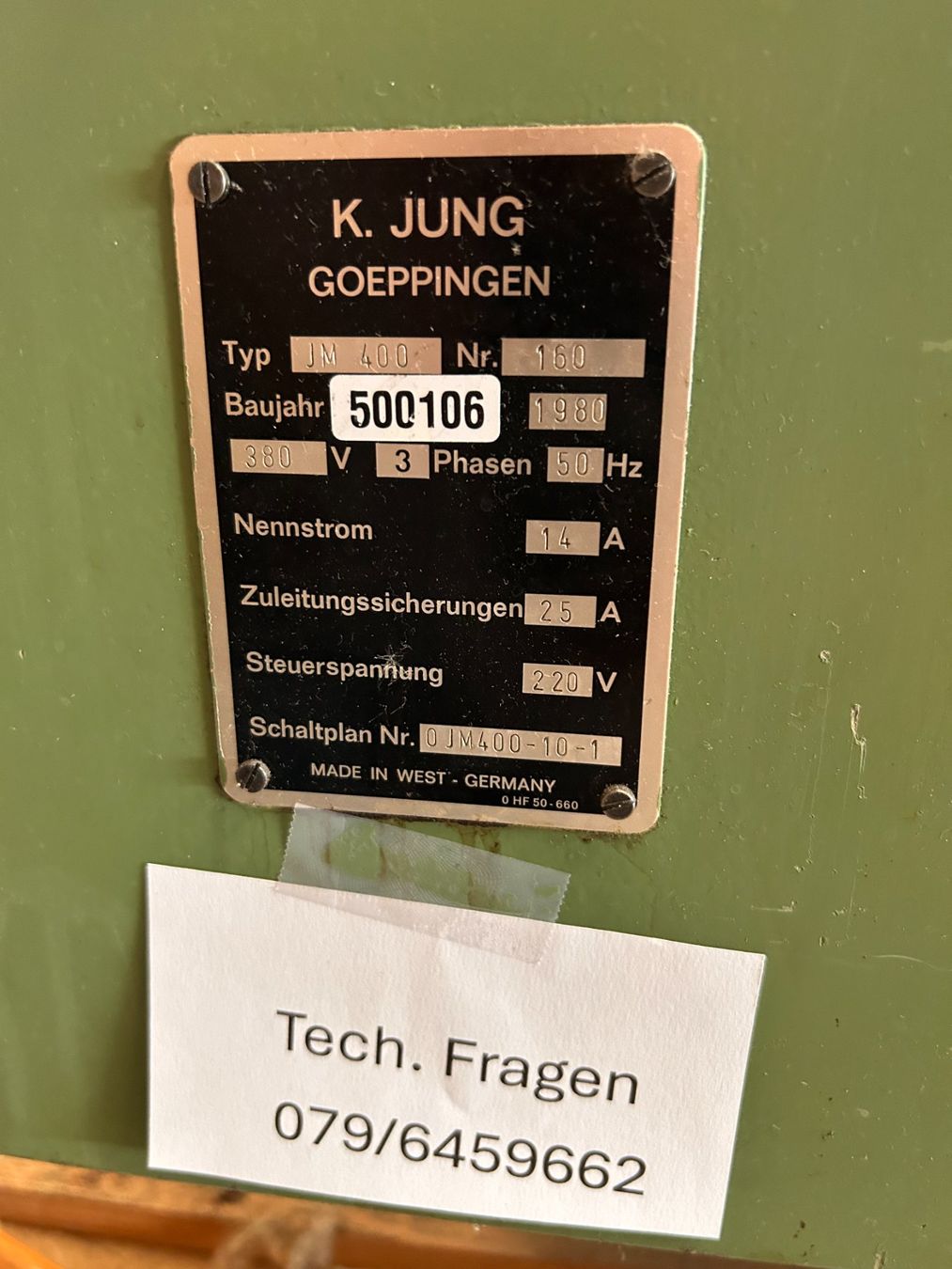 Smerigliatrici & Lucidatrici: Flachschleifmaschine JUNG SM 400 – Usato da Münchenstein venduto da fransch 2