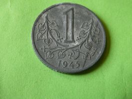Böhmen und Mähren 1943, 1 Krone