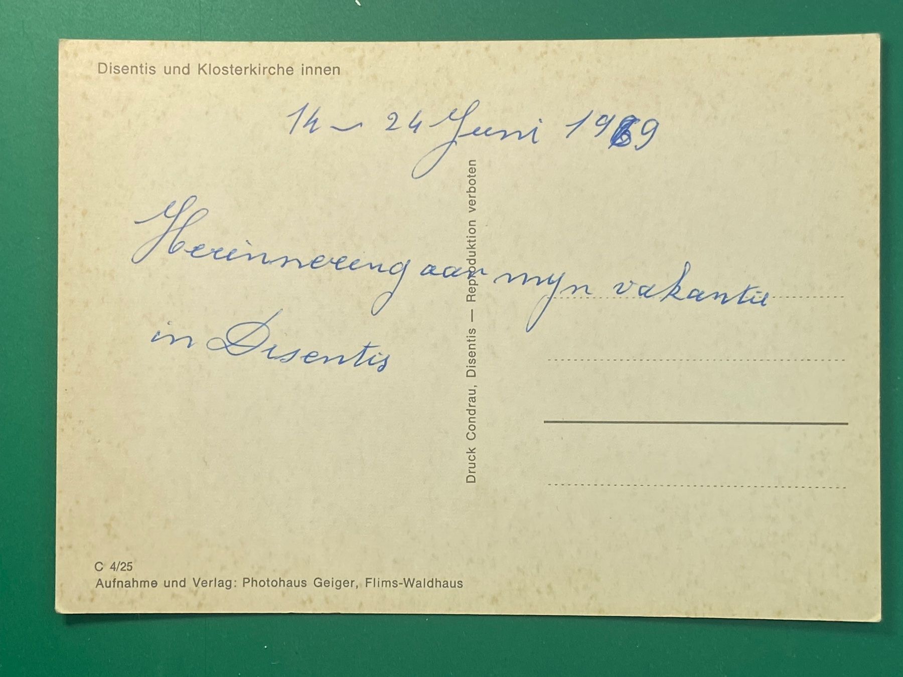 Cartoline postali: Disentis und Klosterkirche – Usato da Steg VS venduto da _vinci_ 1