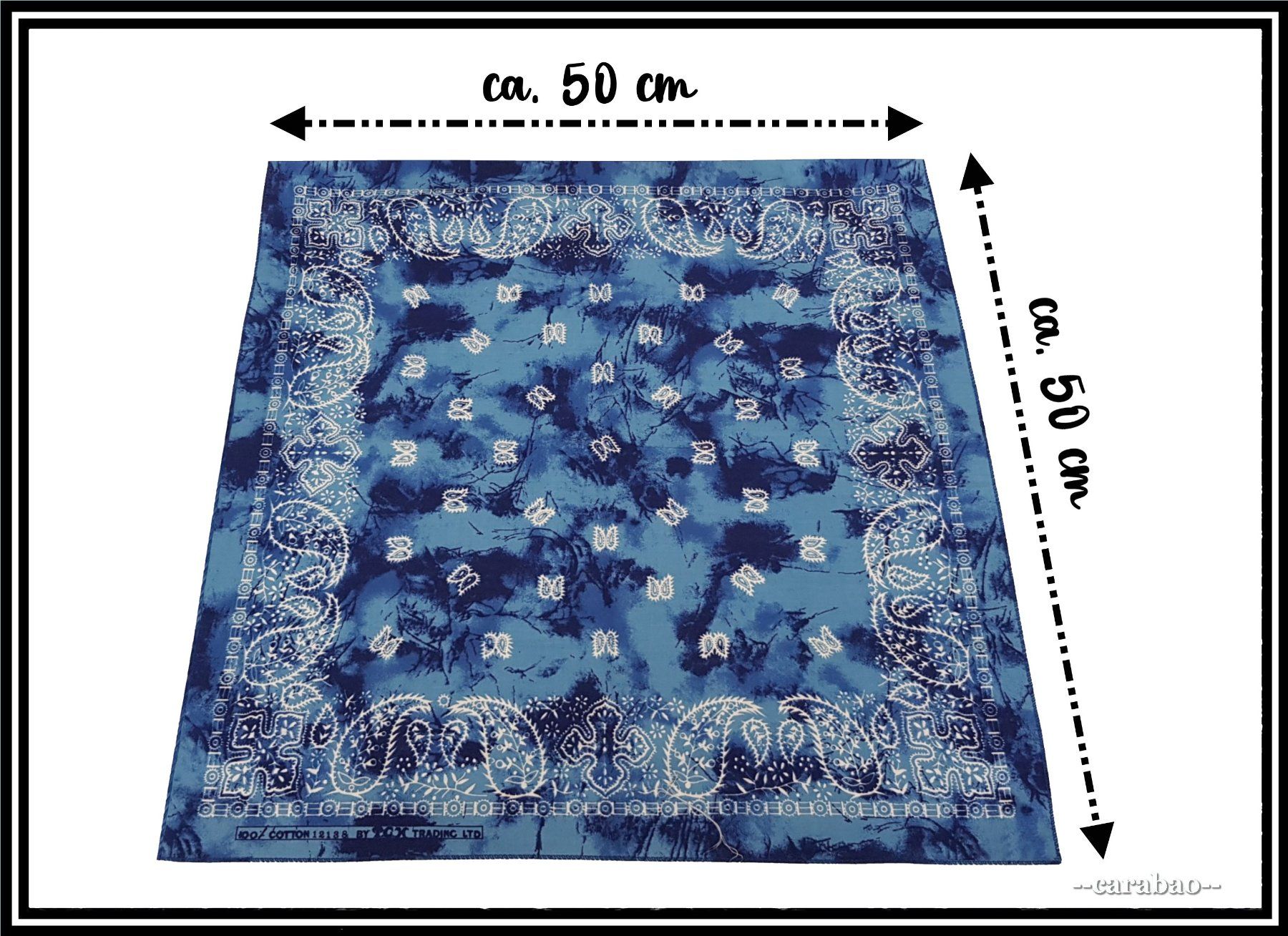 Foulards, Tücher & Schals: Bandana / Blau - Batik mit Paisley-Muster – Neu (gemäss Beschreibung) aus Winterthur von -carabao- 1
