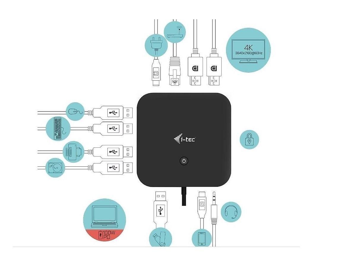 I-tec Dockingstation: i-tec Dockingstation USB-C Dual 4K PD 100W – Gebraucht aus Lanzenhäusern von yog1 1