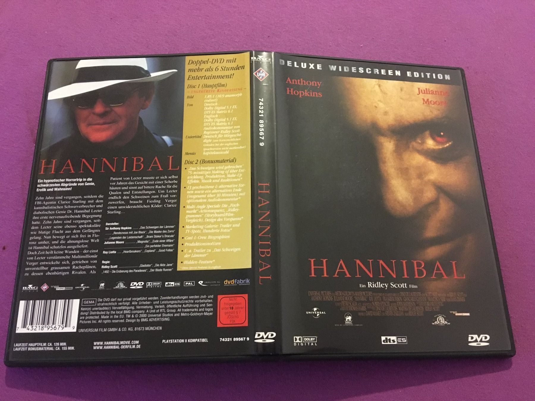 Tutti i DVDs: HANNIBAL    (2 DVDs) – Usato da Stans venduto da canberra04 4