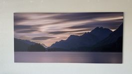 Leinwandbild vom Silsersee 70 x 150 cm