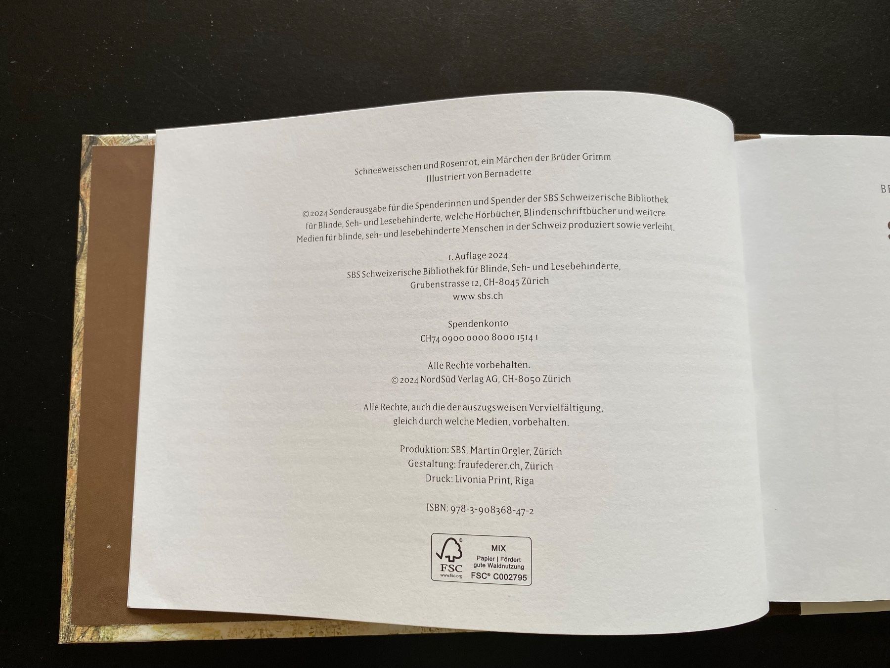 Libri: Schneeweisschen und Rosenrot / Brüder Grimm – Usato da Nussbaumen AG venduto da schuba2000 2