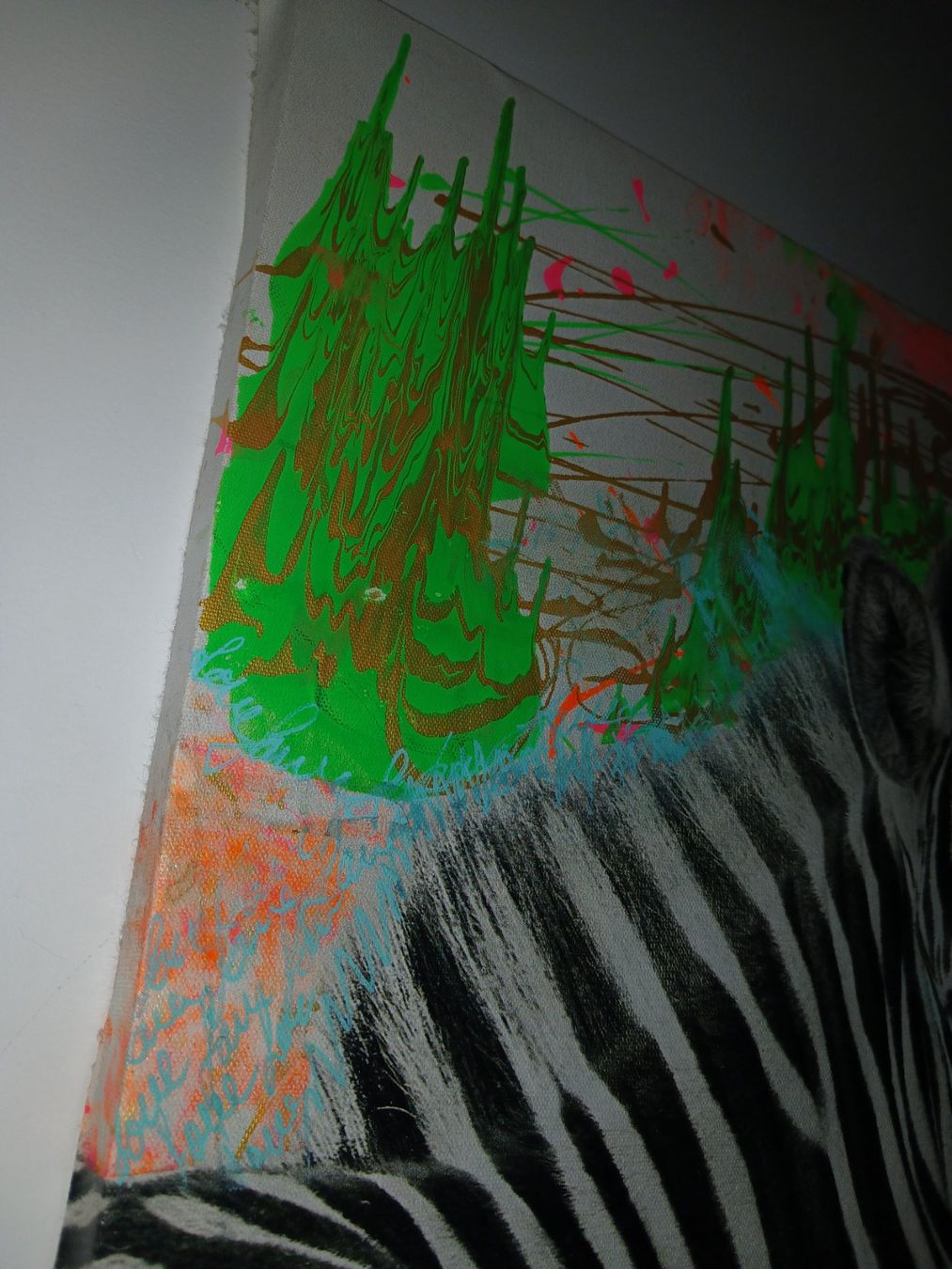 Dipinti: Zebra Gemälde Acryl Unikat – Nuovo (secondo la descrizione) da Zürich venduto da moniigaga 5