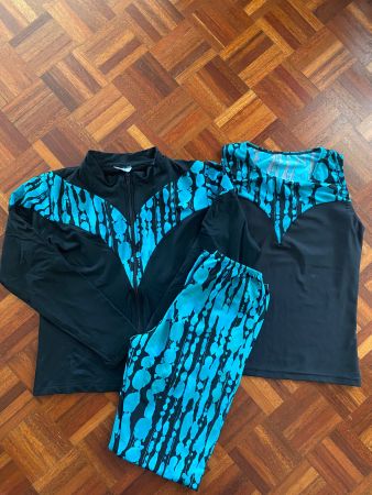 Eiskunstlauf Trainings-Set 3-teilig Damen S/M