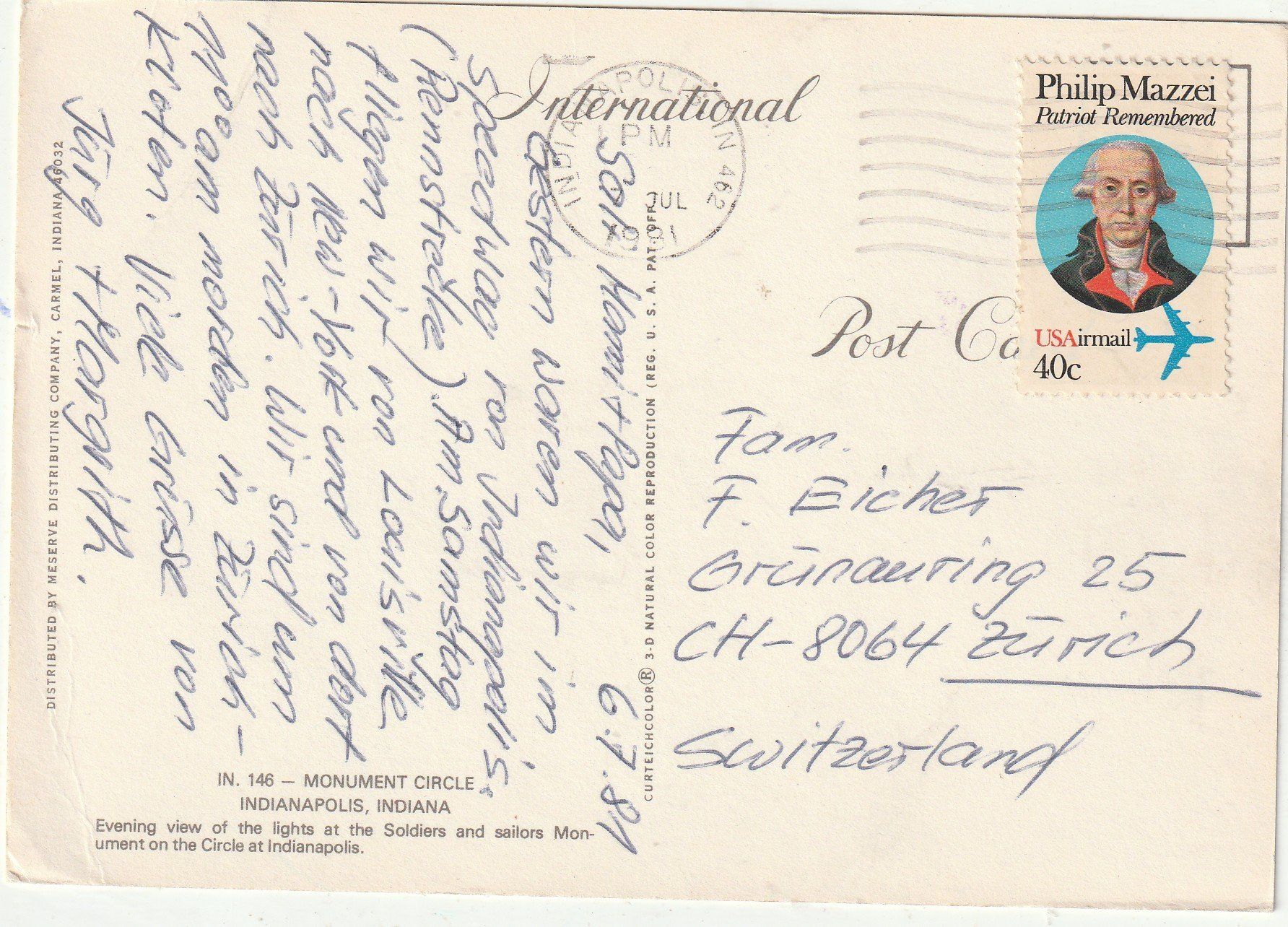 Cartoline postali: Senigale – Usato da Lumbrein venduto da made02 1