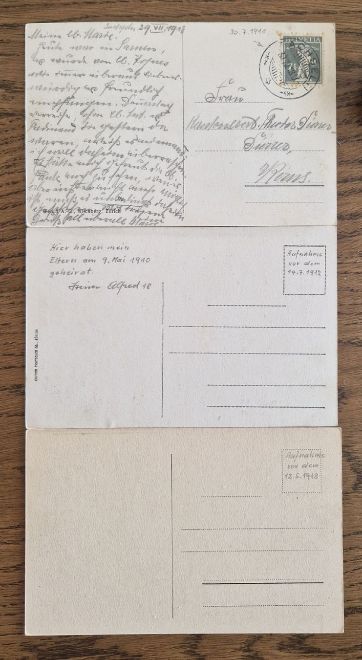 Cartoline postali: 3er Set Bruder Klaus Sachseln, ca. 1920 – Usato da Ebikon venduto da Donar50 4