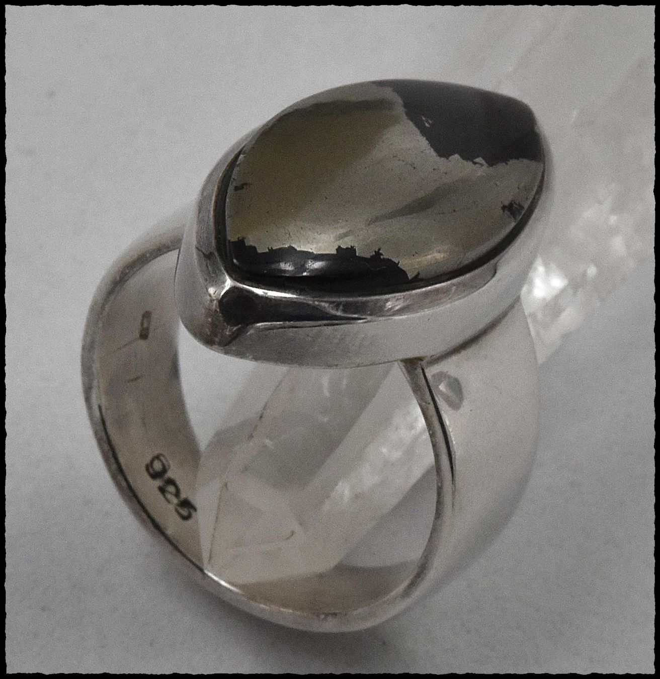 Anelli: Prächtiger Schieferpyrit Ring 925 Silber – Nuovo e nell'imballaggio originale da Oberglatt ZH venduto da Goldfee1 1