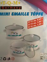 3tlg emaille Töpfe Deckel Email enten Kochtöpfe Topf