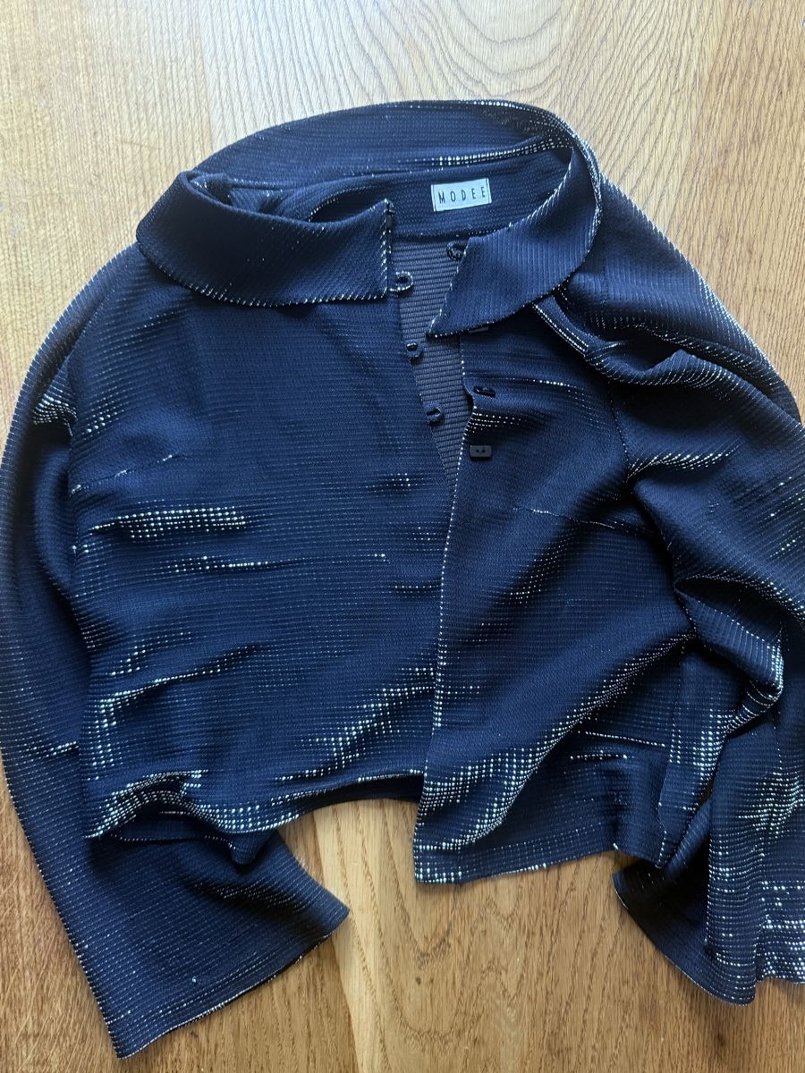 Vestes: vintage Damen Bluse oder Blazer schwarz Grösse S – D'occasion à Siebnen par koschitoschi 4