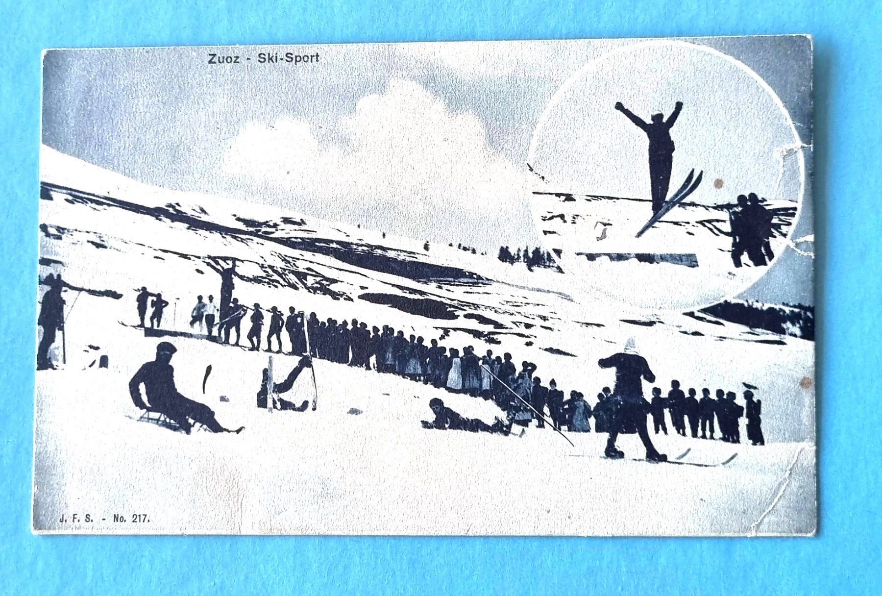 Cartoline postali: Zuoz - Skisport - 1915 – Usato da Rothrist venduto da RROENK